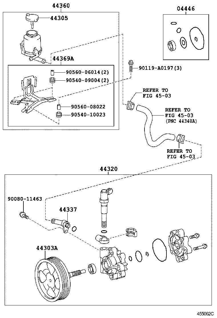  SEQUOIA |  VANE PUMP RESERVOIR POWER STEERING