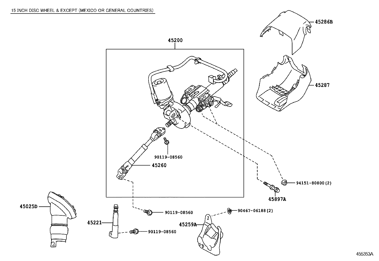  PRIUS |  STEERING COLUMN SHAFT