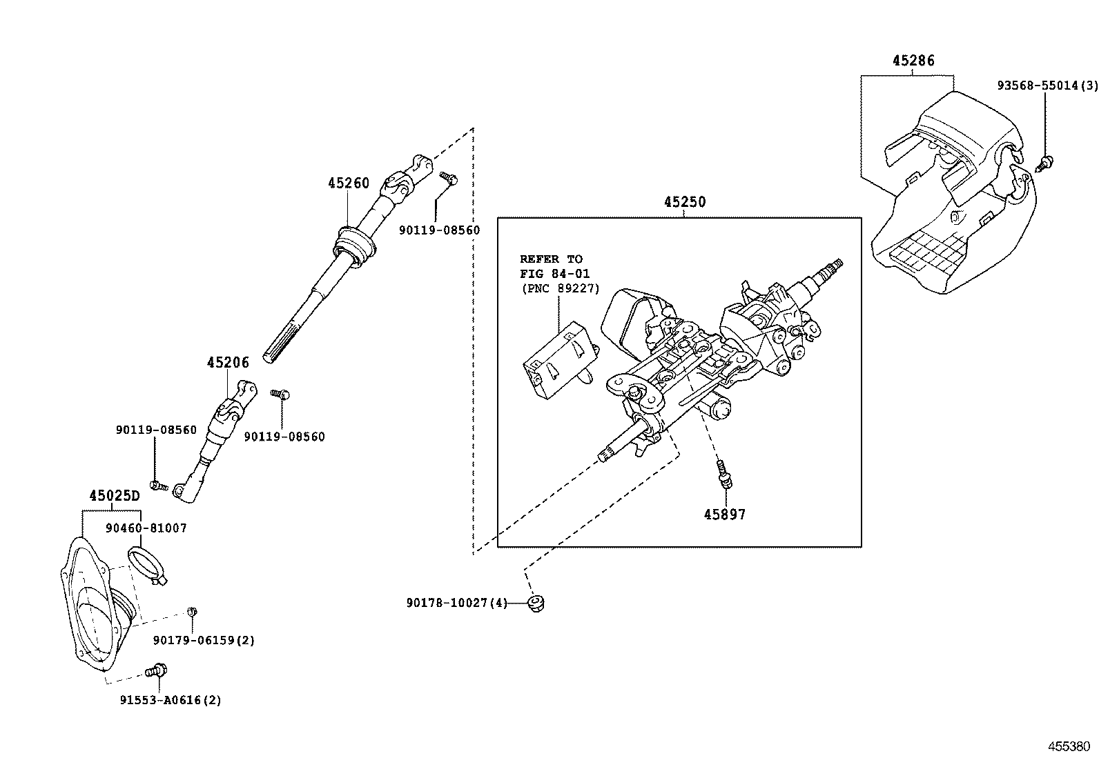  GS30 35 43 460 |  STEERING COLUMN SHAFT