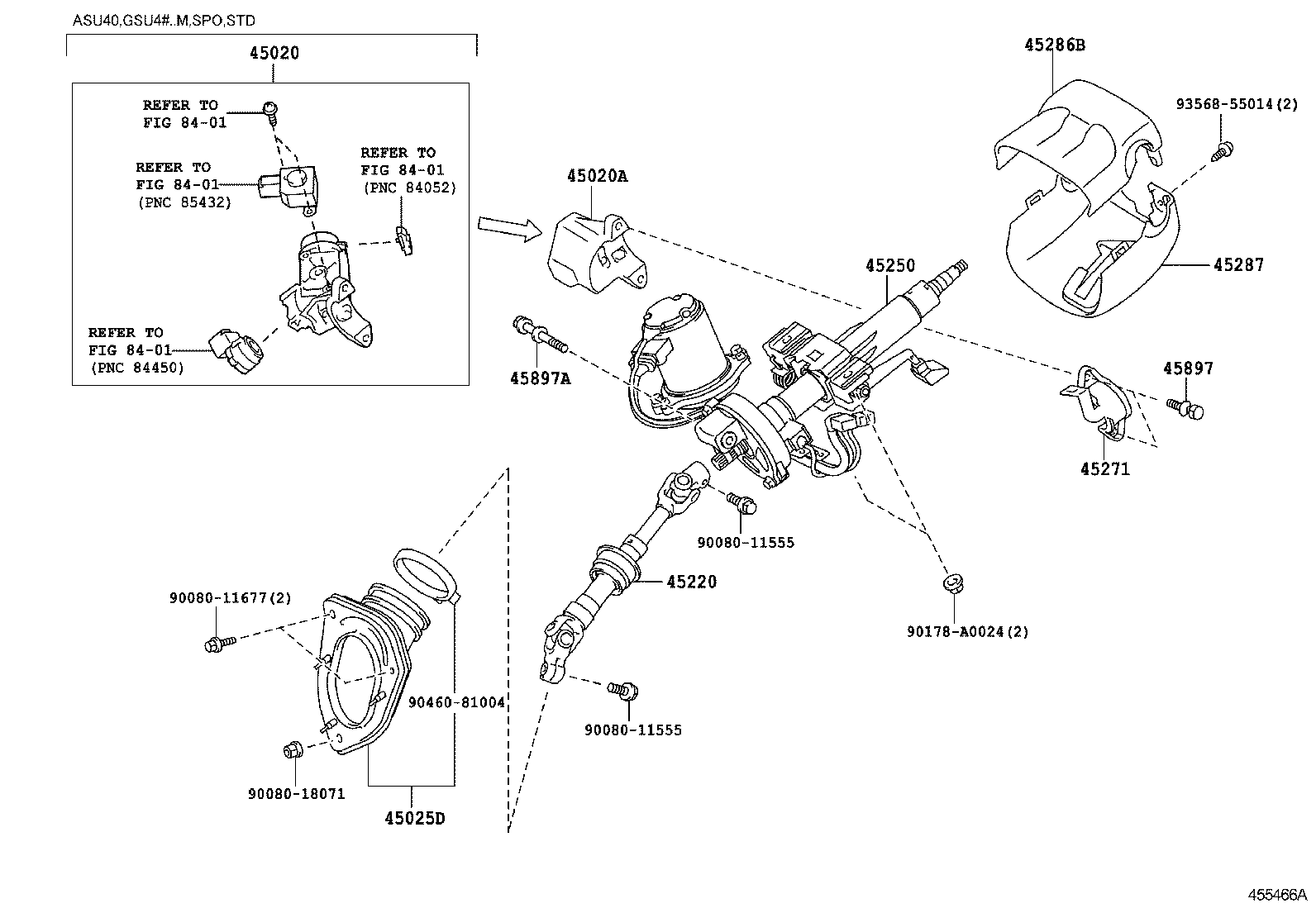  HIGHLANDER NAP |  STEERING COLUMN SHAFT