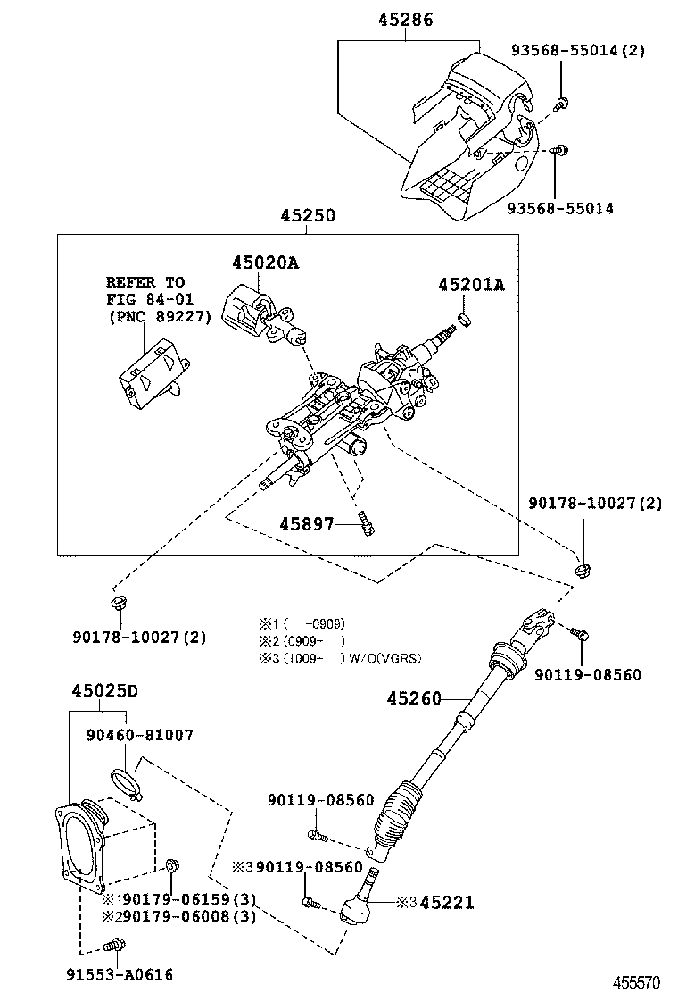  LS460 460L |  STEERING COLUMN SHAFT