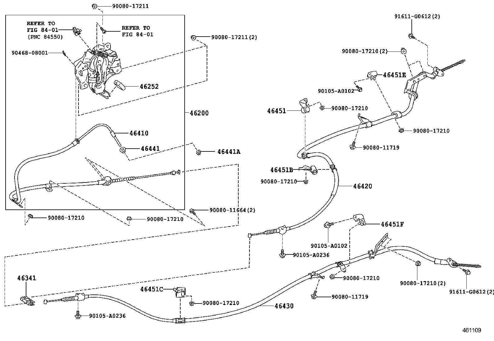  HIGHLANDER NAP |  PARKING BRAKE CABLE