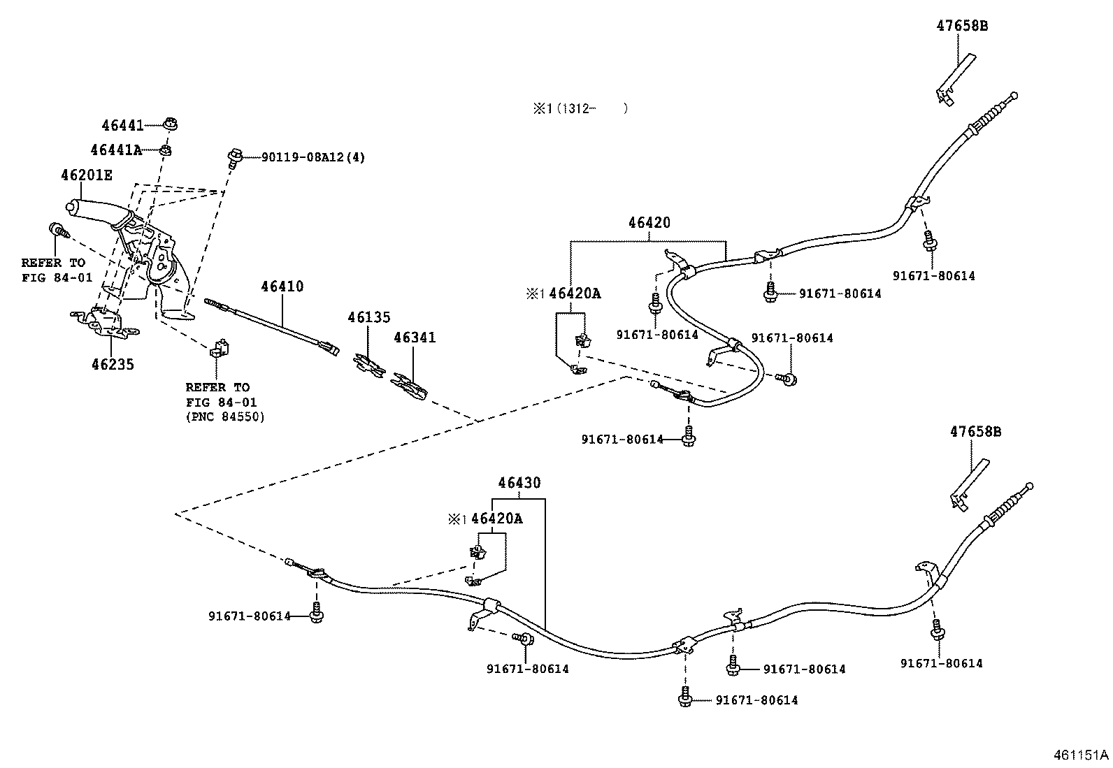  SCION TC |  PARKING BRAKE CABLE