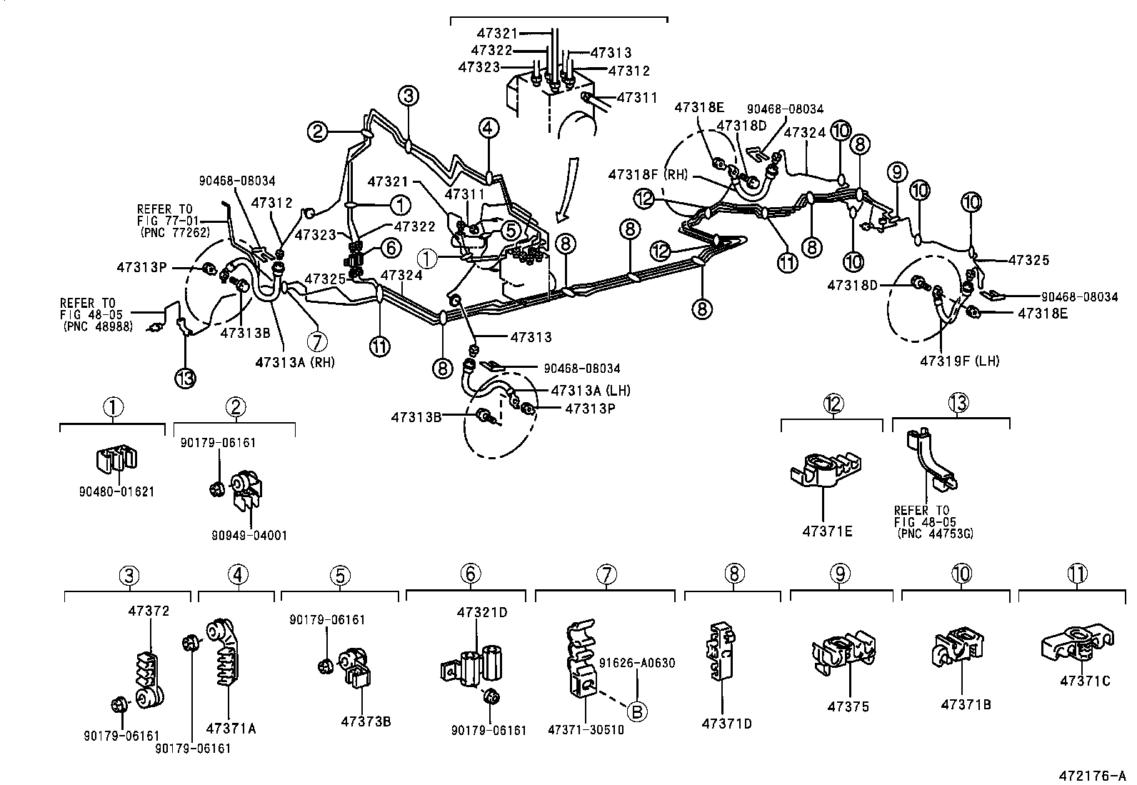  LS430 |  BRAKE TUBE CLAMP