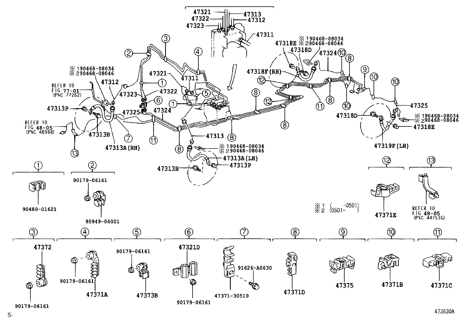  LS430 |  BRAKE TUBE CLAMP