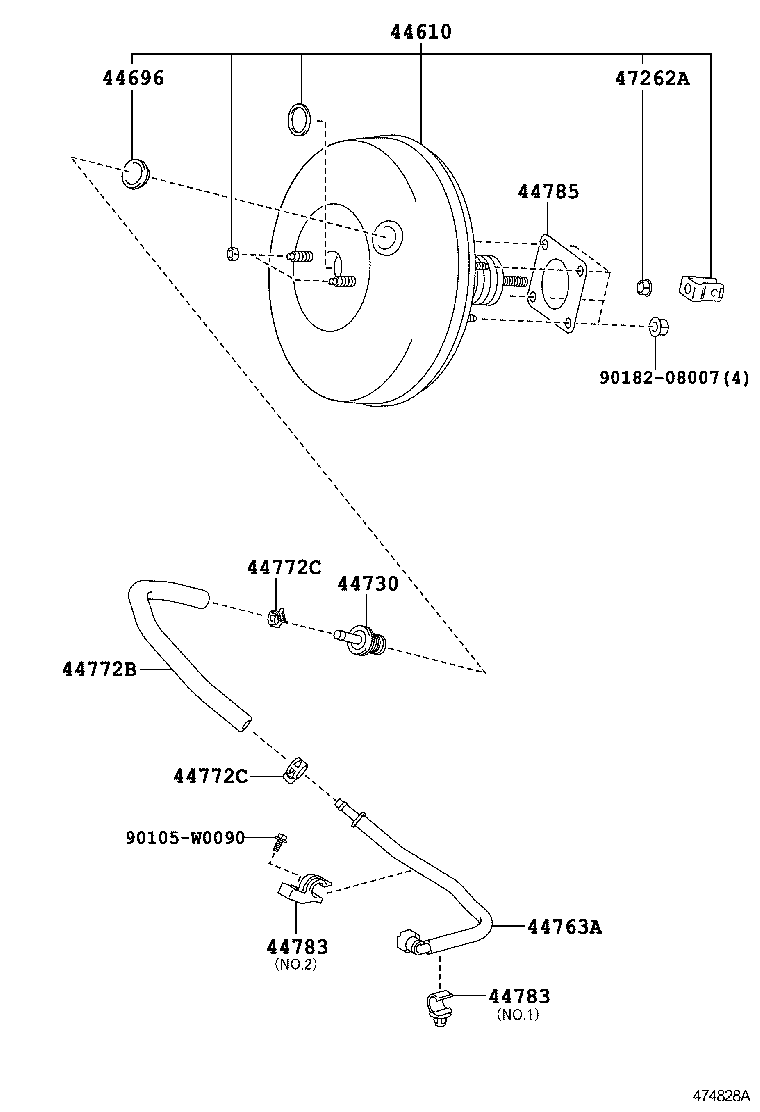  YARIS FRP |  BRAKE BOOSTER VACUUM TUBE