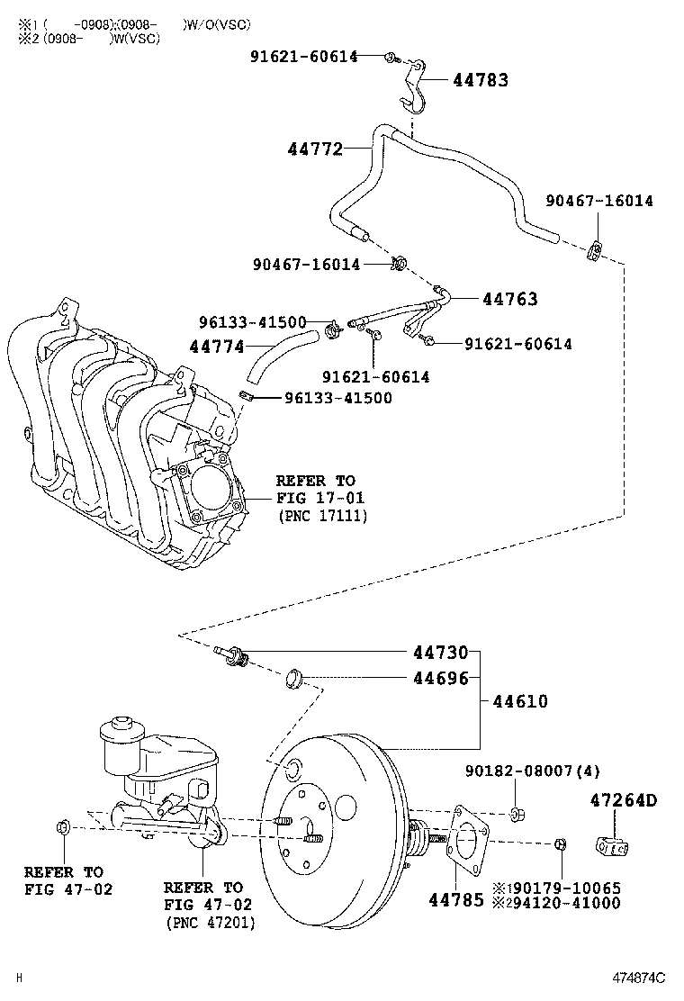  YARIS |  BRAKE BOOSTER VACUUM TUBE