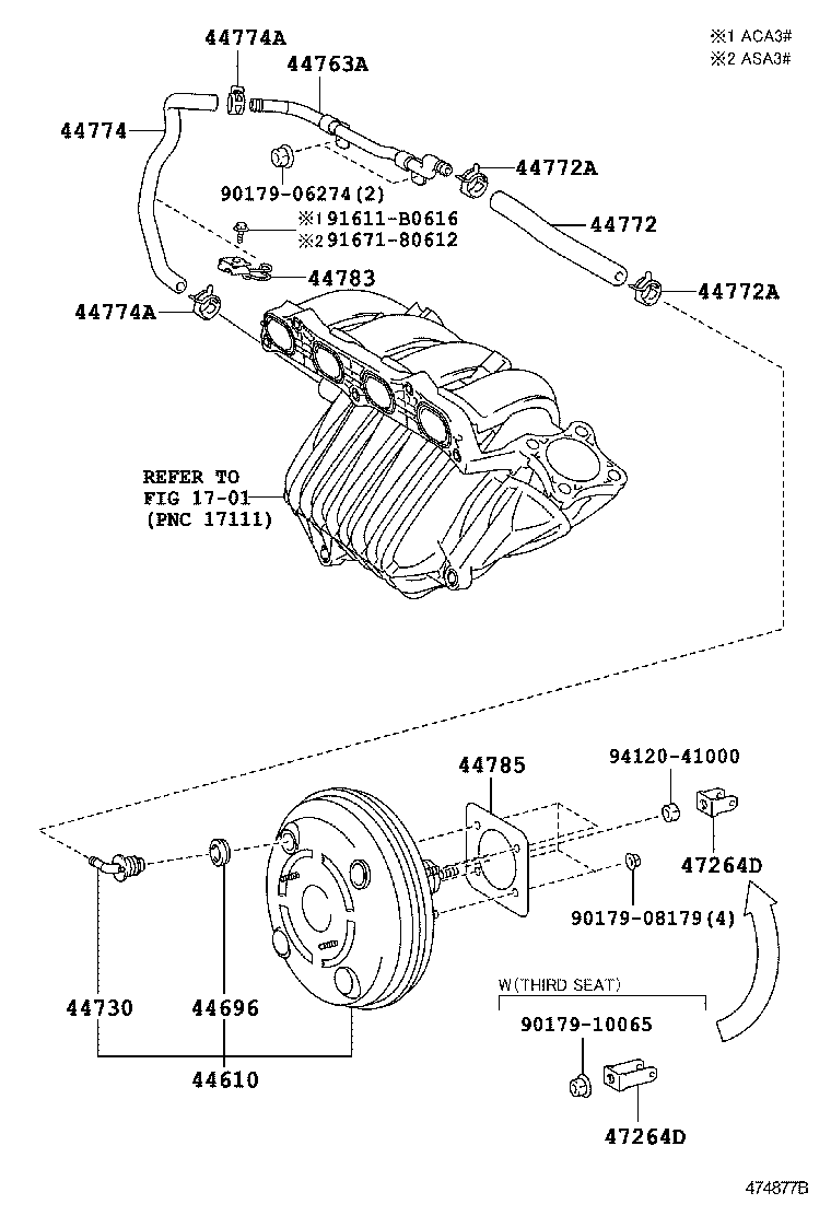  RAV4 JPP |  BRAKE BOOSTER VACUUM TUBE