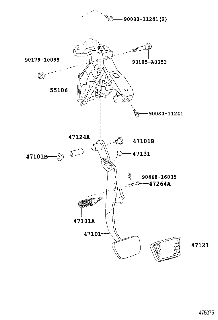  CAMRY NAP |  BRAKE PEDAL BRACKET