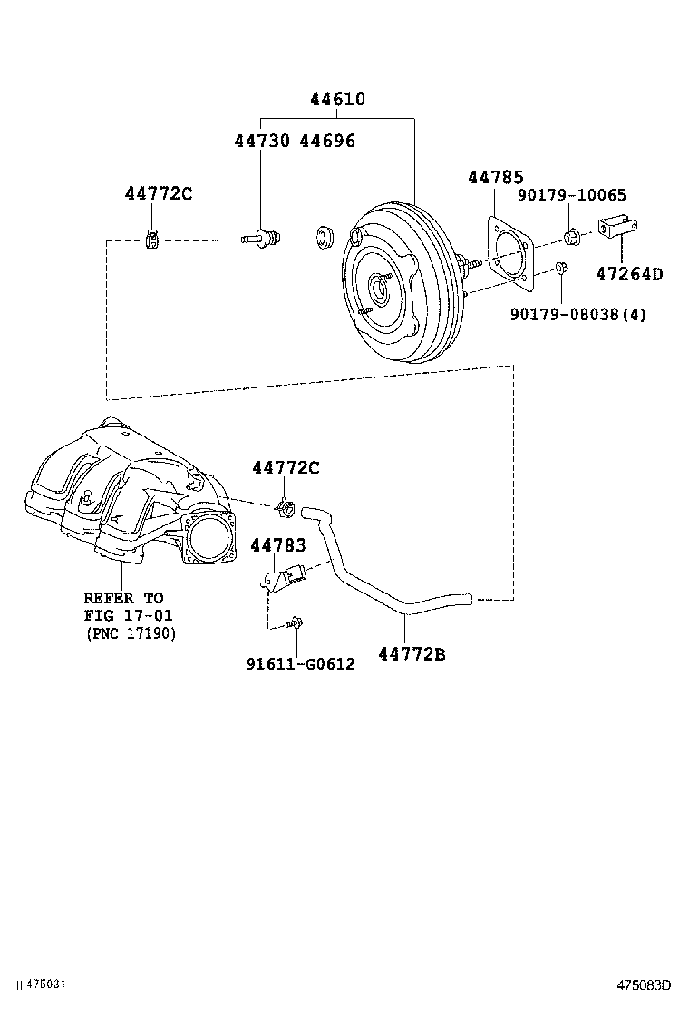  ES350 |  BRAKE BOOSTER VACUUM TUBE