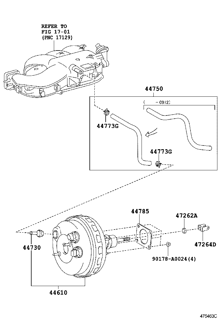  TUNDRA |  BRAKE BOOSTER VACUUM TUBE