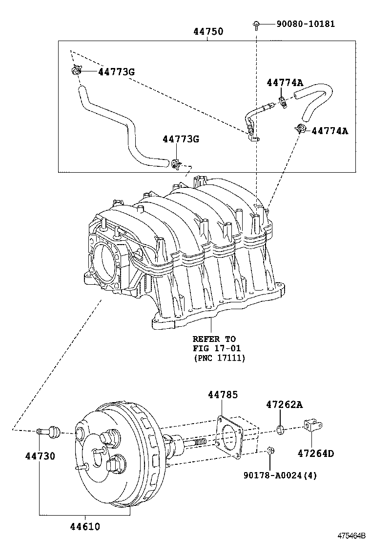  TUNDRA |  BRAKE BOOSTER VACUUM TUBE