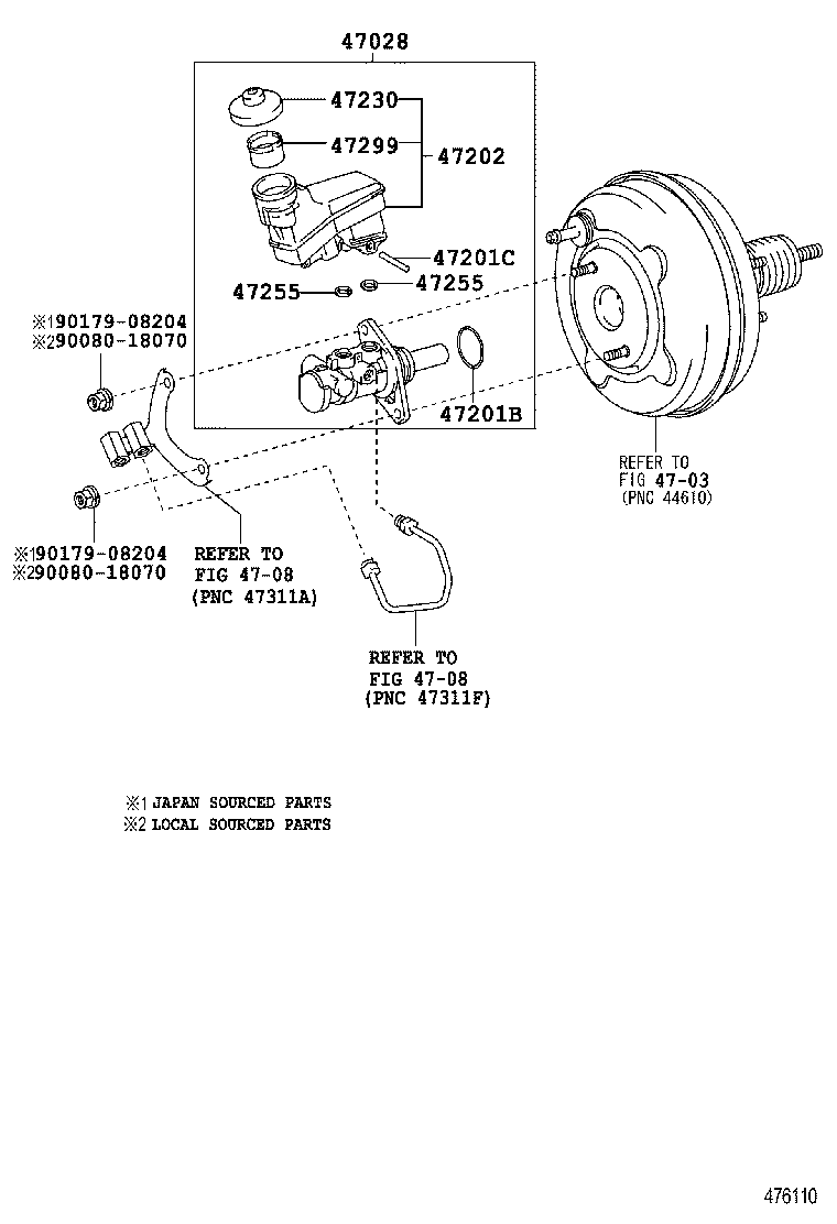  AVALON |  BRAKE MASTER CYLINDER