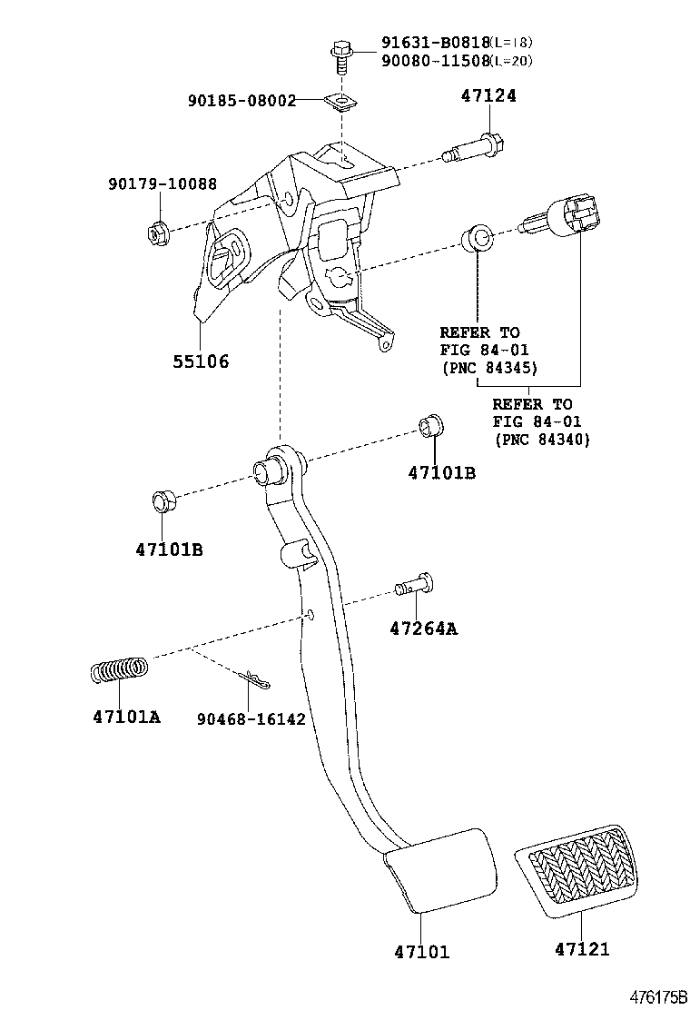  MATRIX |  BRAKE PEDAL BRACKET