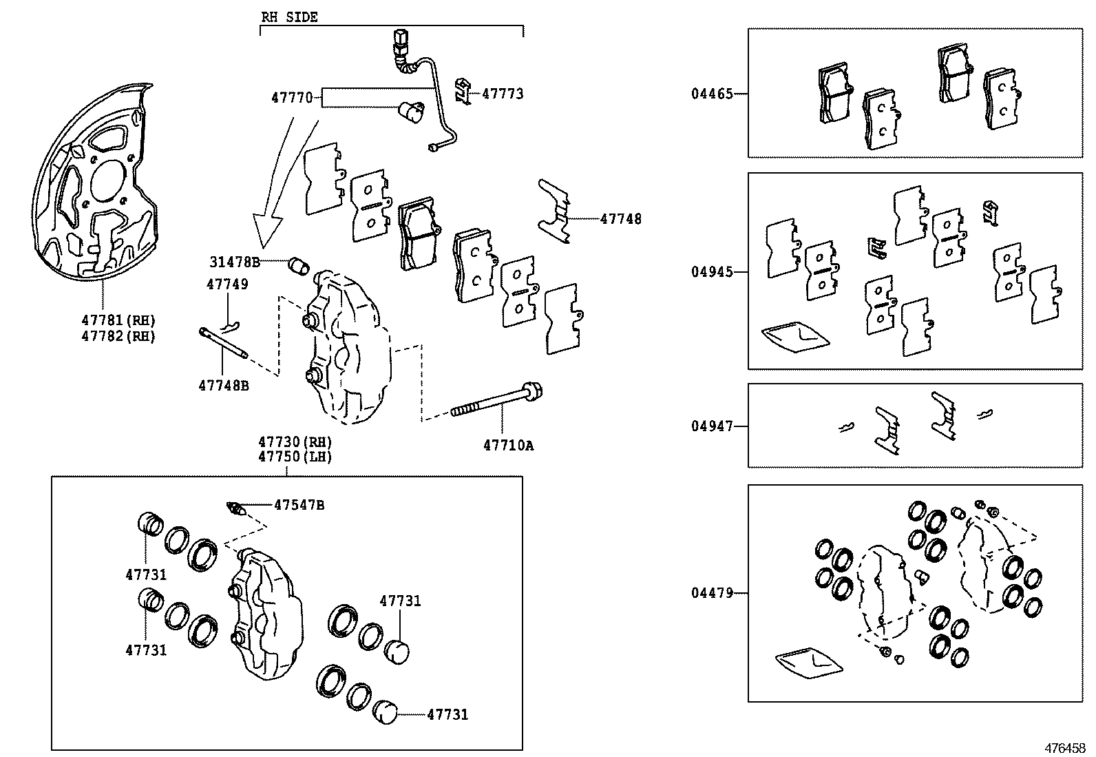  LS430 |  FRONT DISC BRAKE CALIPER DUST COVER