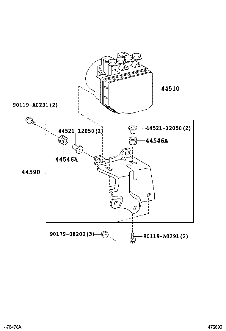  RAV4 NAP |  BRAKE TUBE CLAMP