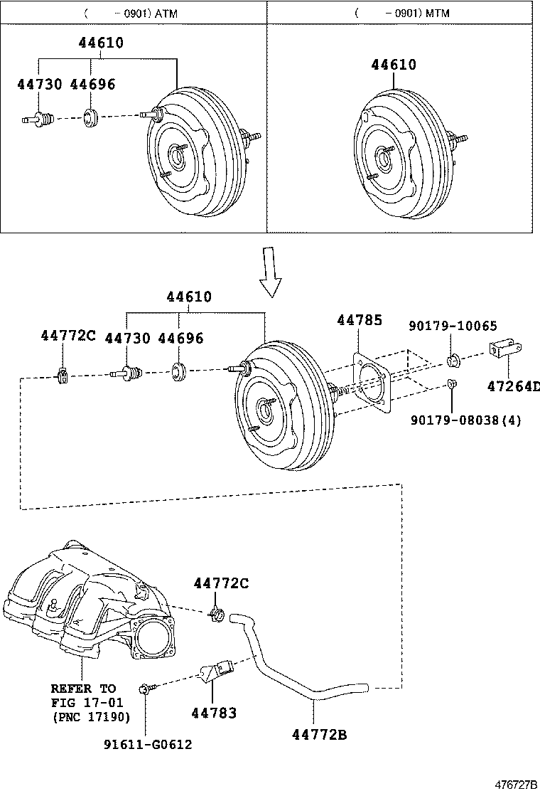  CAMRY JPP |  BRAKE BOOSTER VACUUM TUBE