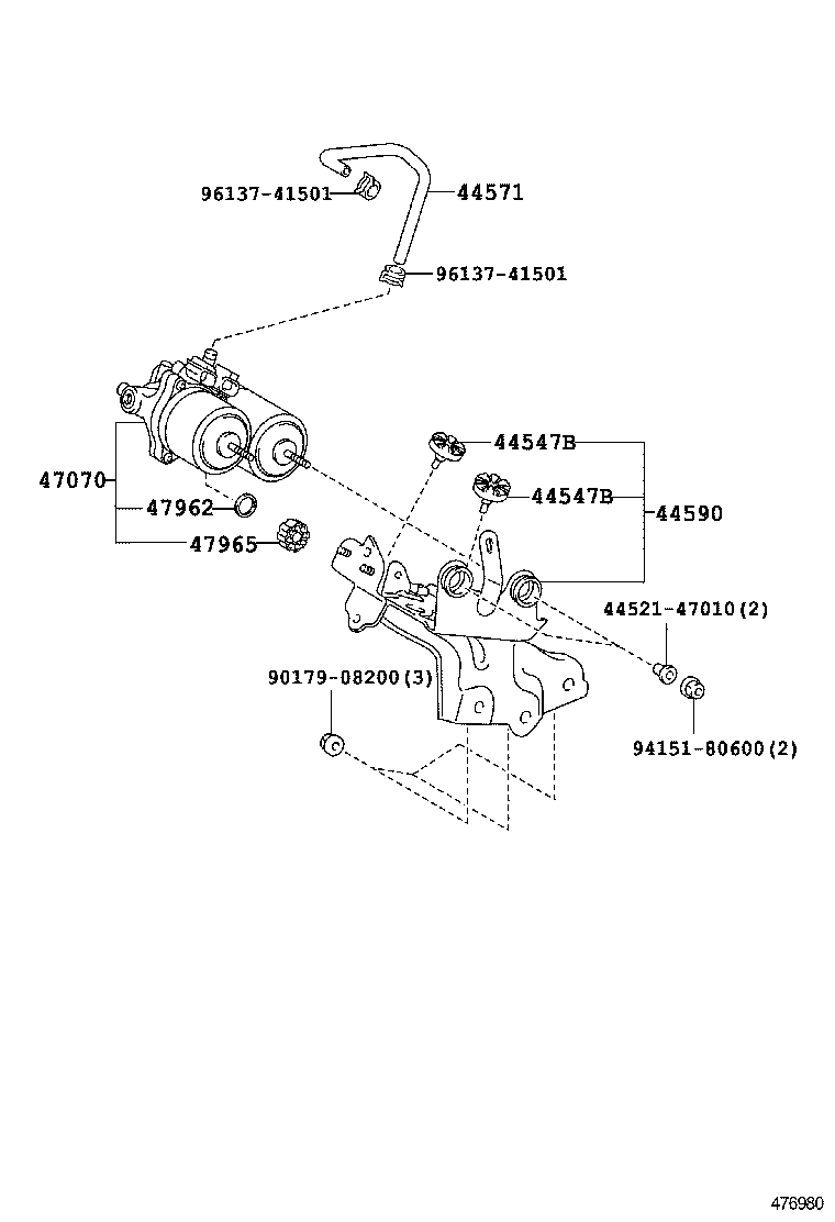  HS250H |  BRAKE TUBE CLAMP