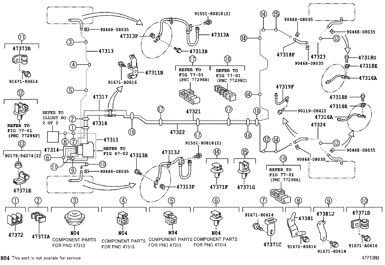  PRIUS PLUG IN HBD |  BRAKE TUBE CLAMP