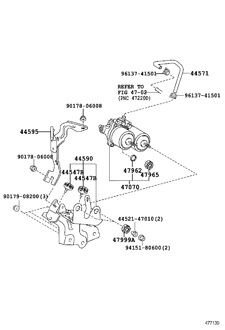  PRIUS PLUG IN HBD |  BRAKE TUBE CLAMP