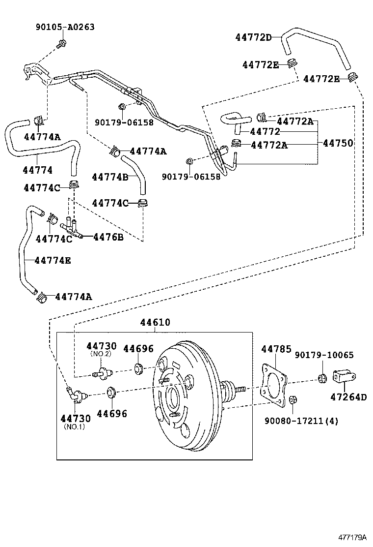  SIENNA |  BRAKE BOOSTER VACUUM TUBE