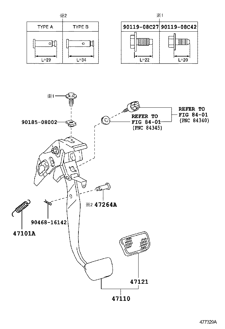  SCION TC |  BRAKE PEDAL BRACKET
