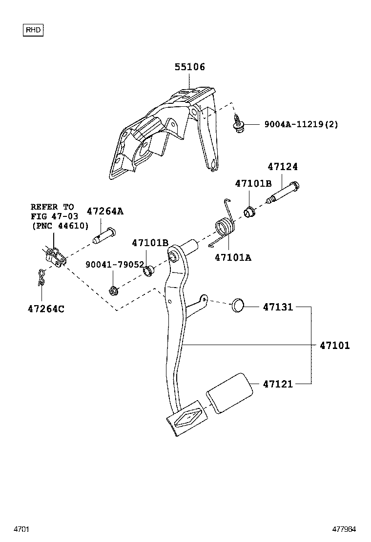  AVANZA |  BRAKE PEDAL BRACKET