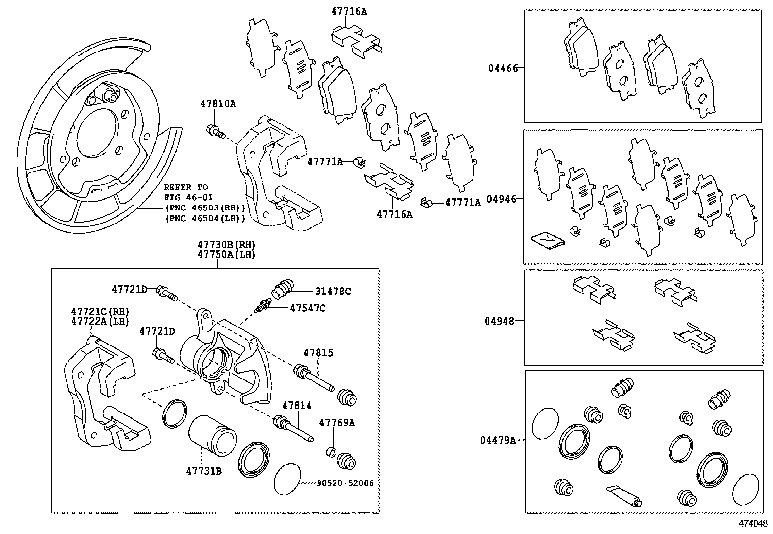  RAV4 JPP |  REAR DISC BRAKE CALIPER DUST COVER