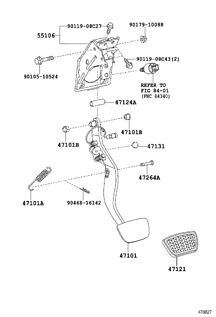  HIGHLANDER JPP |  BRAKE PEDAL BRACKET