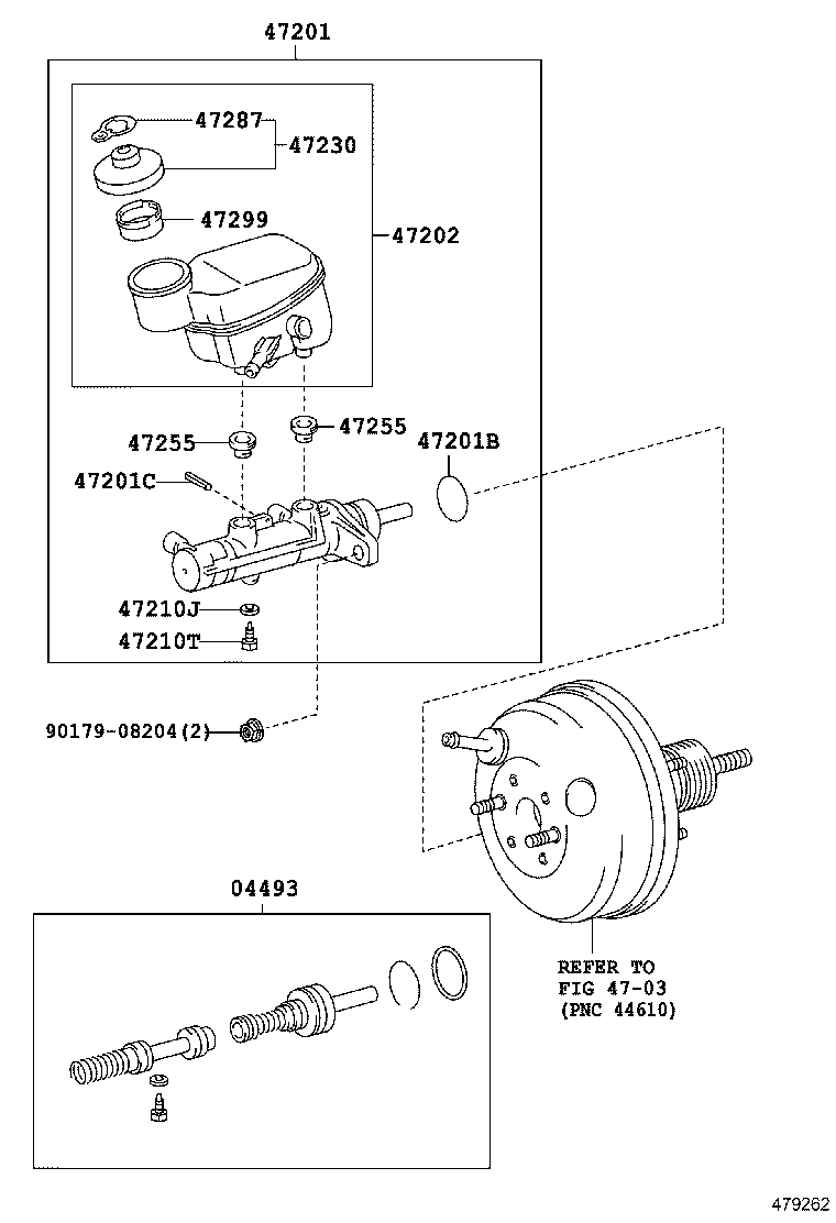  YARIS |  BRAKE MASTER CYLINDER