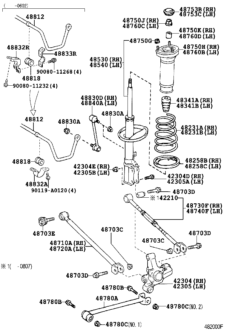  AVALON |  REAR SPRING SHOCK ABSORBER