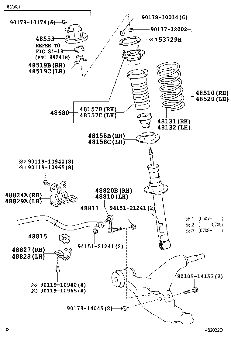  GS30 35 43 460 |  FRONT SPRING SHOCK ABSORBER
