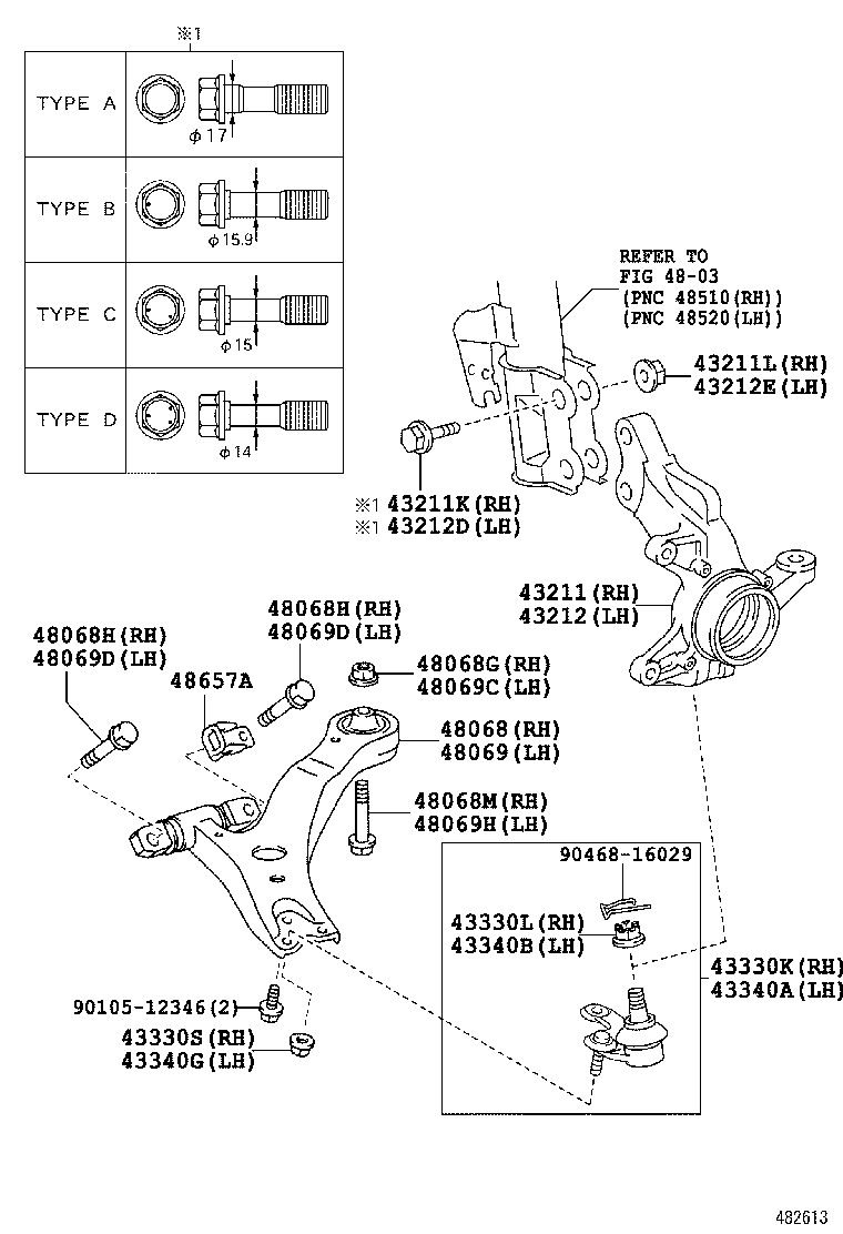  HIGHLANDER JPP |  FRONT AXLE ARM STEERING KNUCKLE