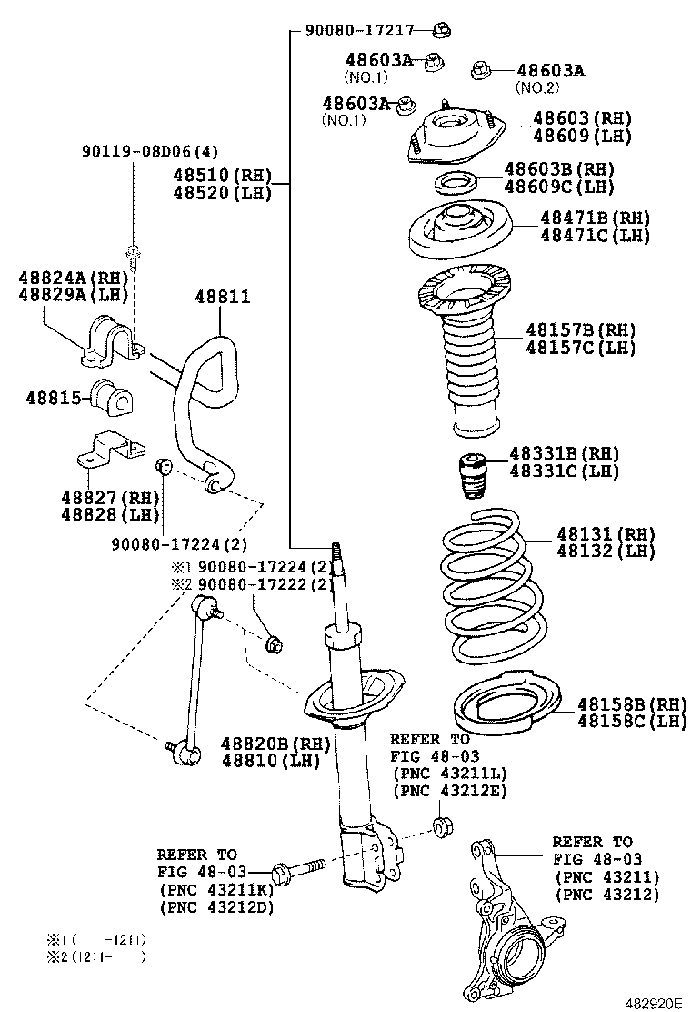  VENZA |  FRONT SPRING SHOCK ABSORBER