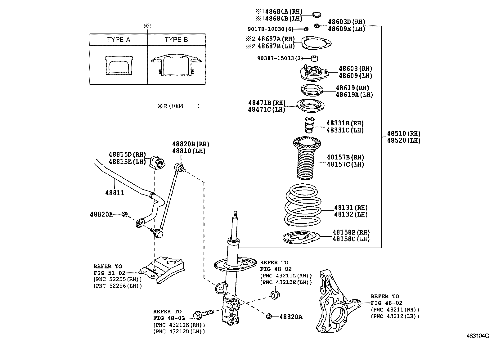  PRIUS PLUG IN HBD |  FRONT SPRING SHOCK ABSORBER