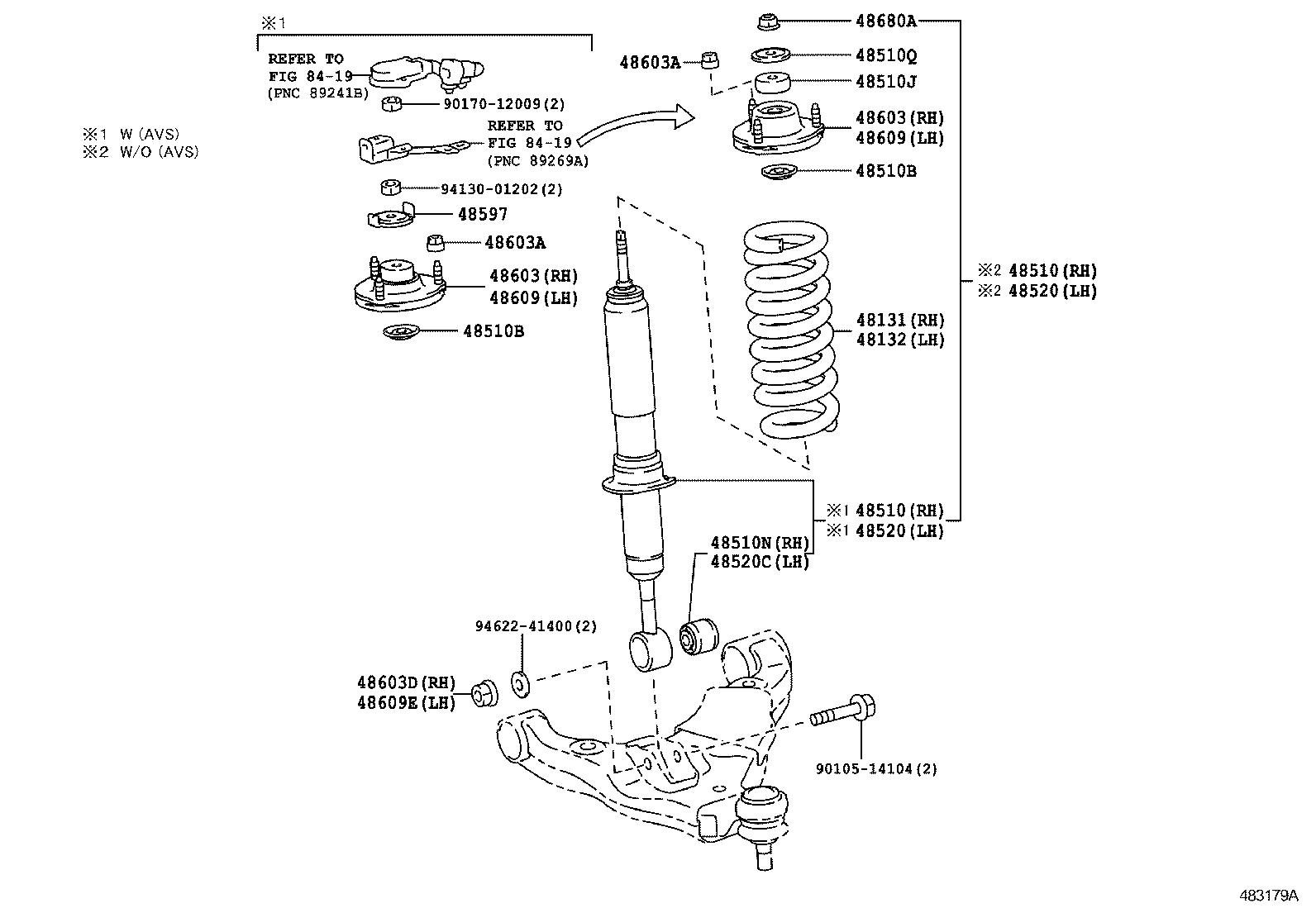  GX460 |  FRONT SPRING SHOCK ABSORBER