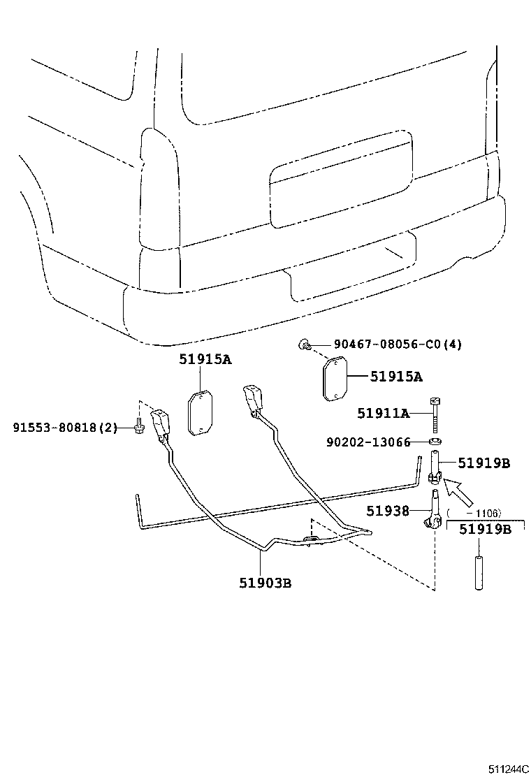  HIACE |  SPARE WHEEL CARRIER