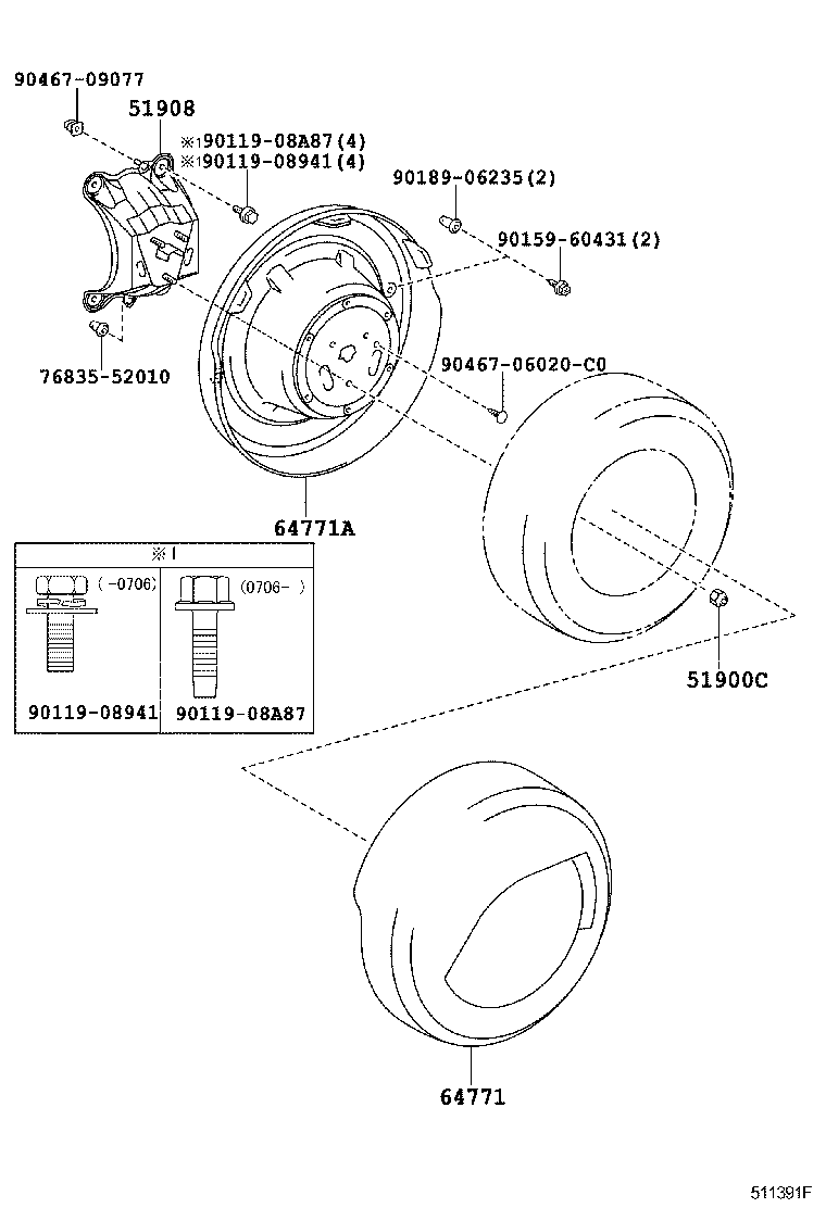  RAV4 JPP |  SPARE WHEEL CARRIER