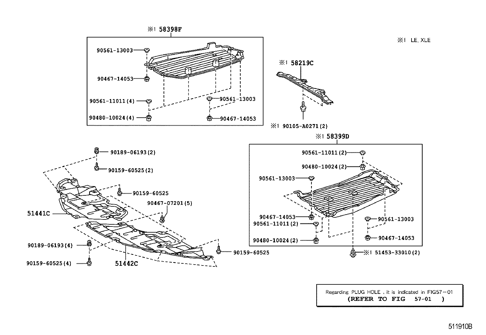  CAMRY NAP |  SUSPENSION CROSSMEMBER UNDER COVER