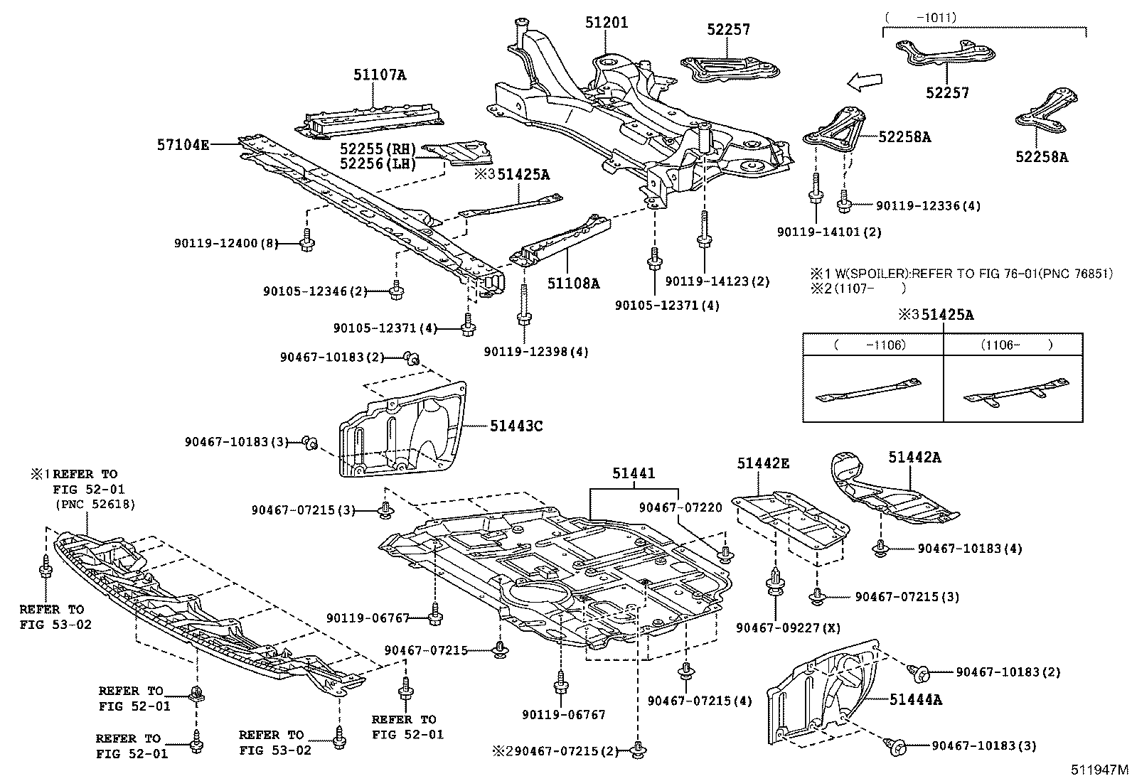  PRIUS |  SUSPENSION CROSSMEMBER UNDER COVER