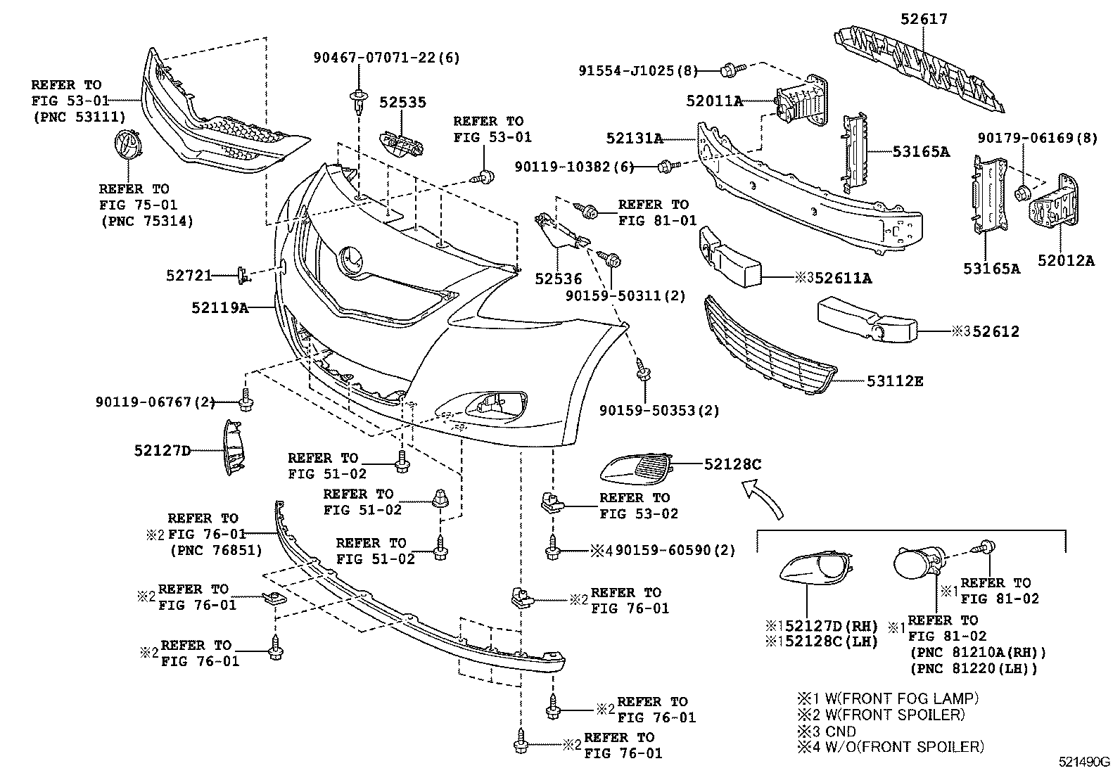  YARIS |  FRONT BUMPER BUMPER STAY