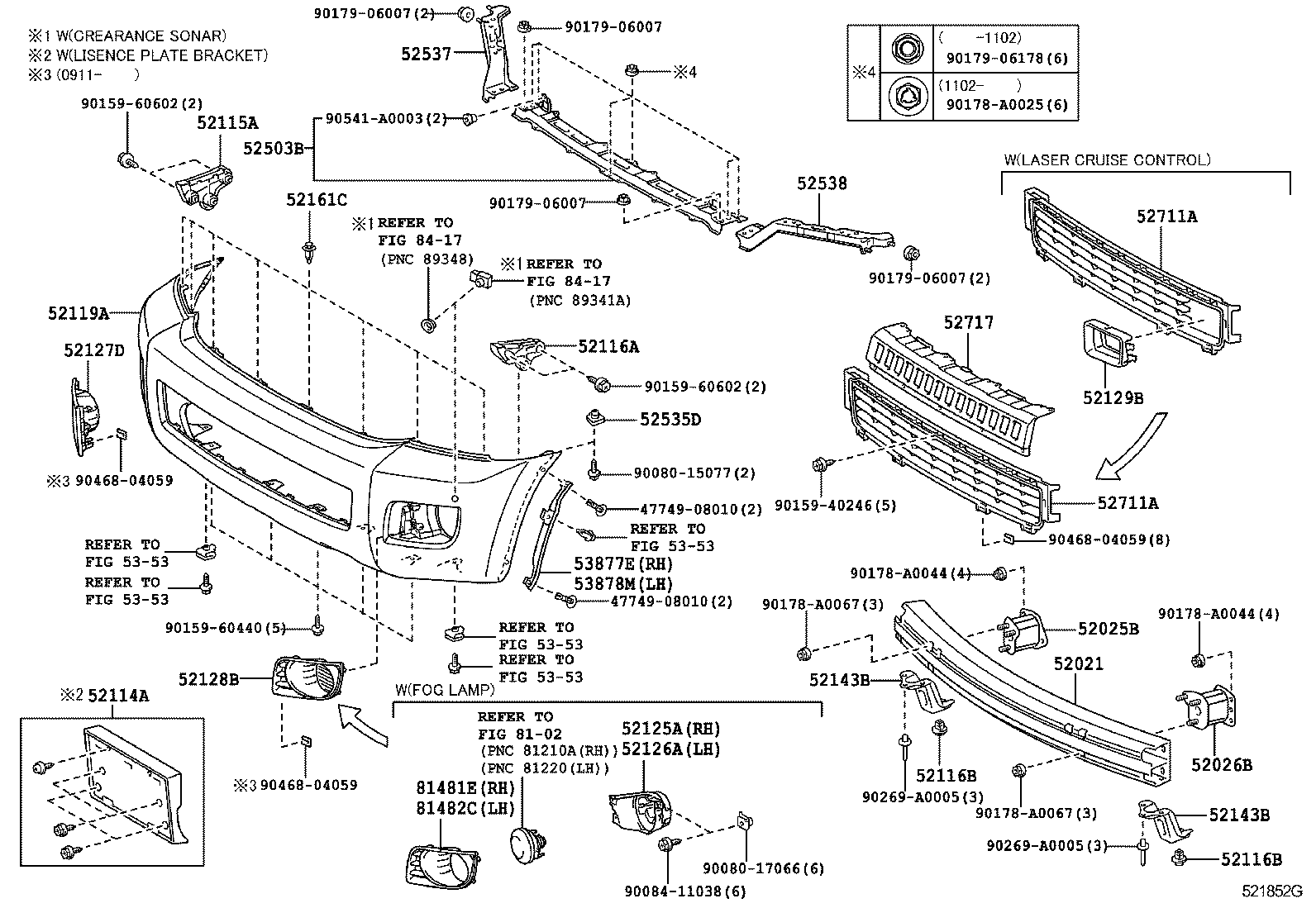  SEQUOIA |  FRONT BUMPER BUMPER STAY