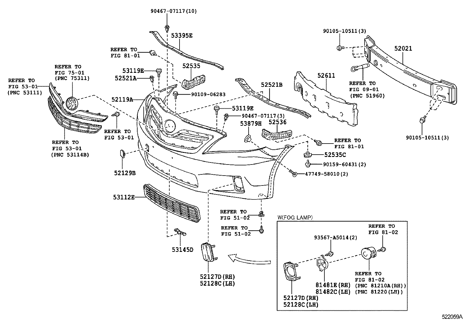  CAMRY HV JPP |  FRONT BUMPER BUMPER STAY