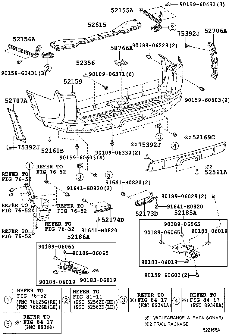  4RUNNER |  REAR BUMPER BUMPER STAY