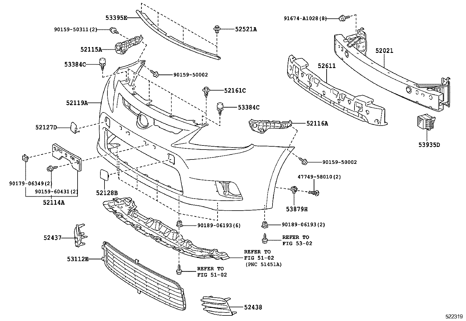  SCION TC |  FRONT BUMPER BUMPER STAY