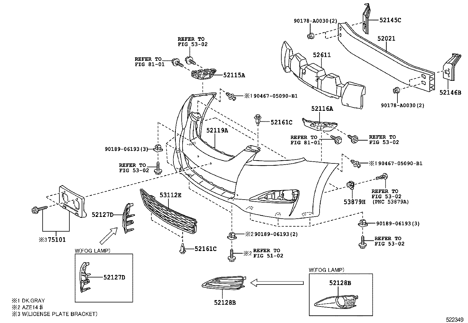  MATRIX |  FRONT BUMPER BUMPER STAY