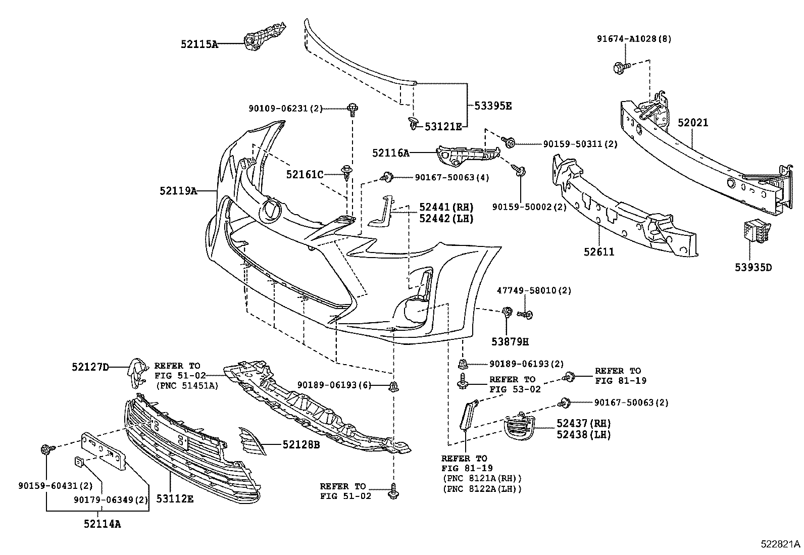  SCION TC |  FRONT BUMPER BUMPER STAY