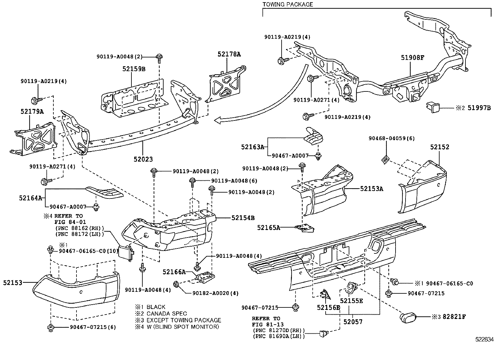  TUNDRA |  REAR BUMPER BUMPER STAY