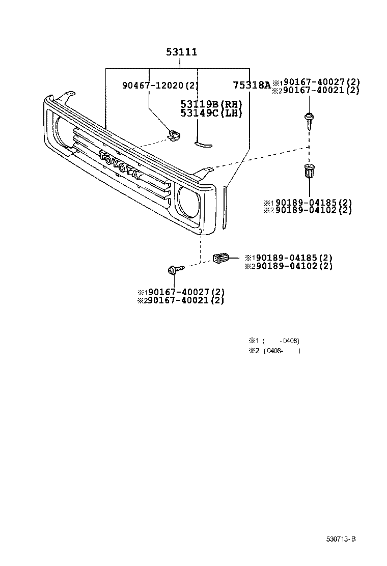  LAND CRUISER 70 |  RADIATOR GRILLE