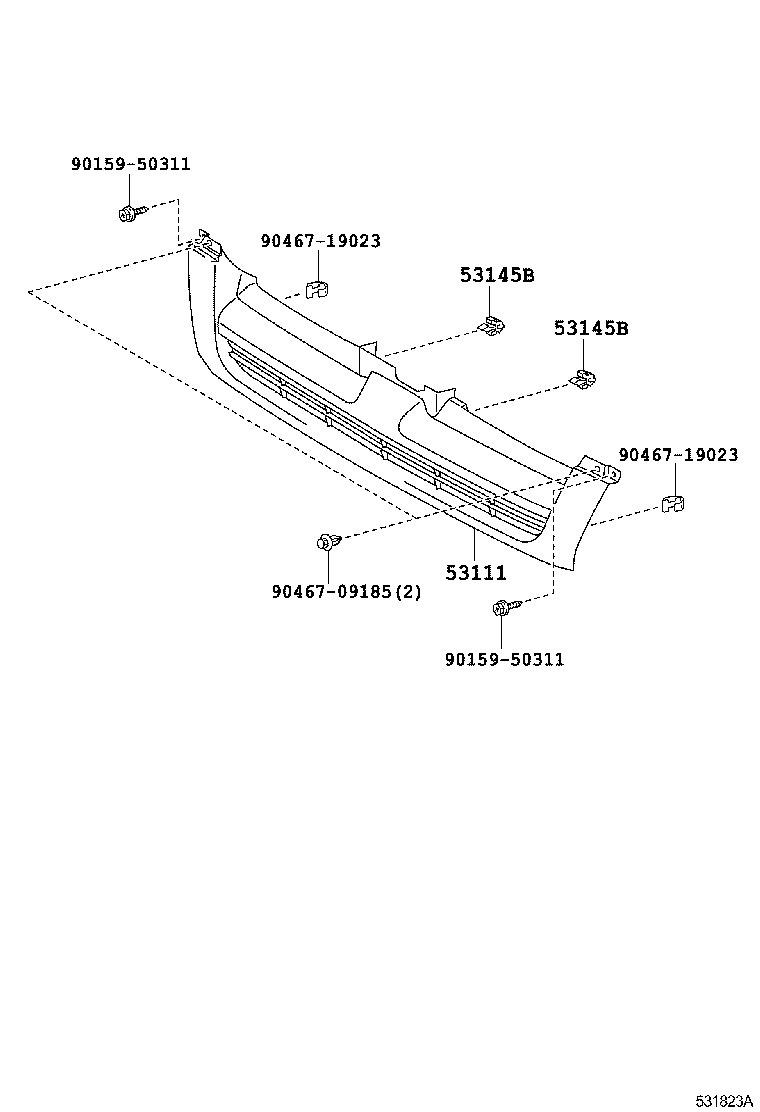  HIACE |  RADIATOR GRILLE